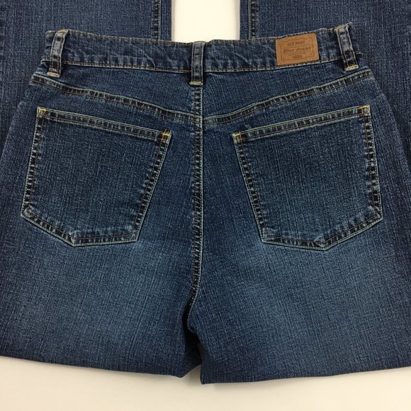 Old Navy Boot Cut At Waist Stretch Jeans Blue Women's Size 6 - Picture 4 of 13